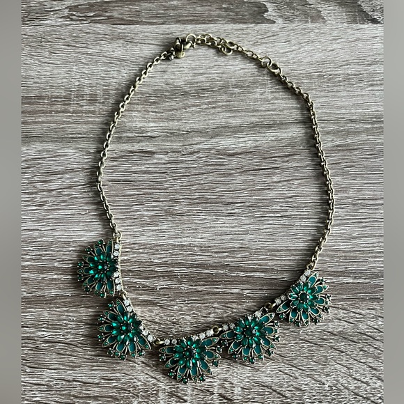 J. Crew Jewelry - J  Crew Emerald green Statement necklace